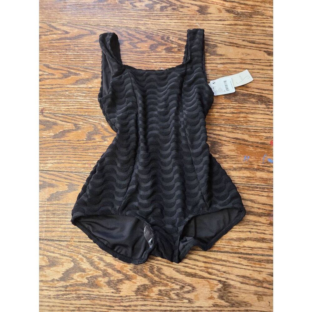 Seea Black Textured One-Piece Swimsuit - Picture 2 of 6